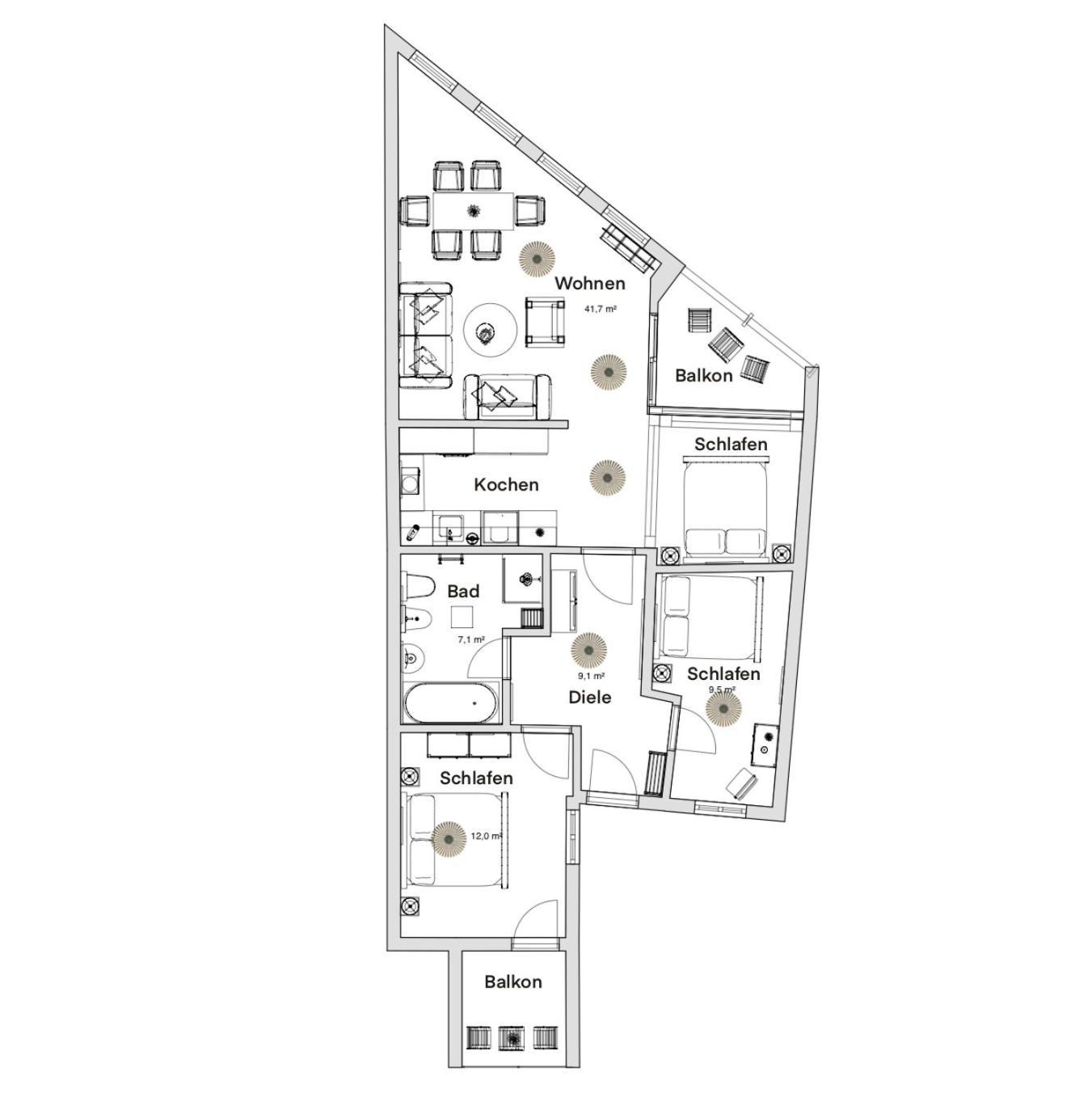 Pineapple Apartments Palais Am Neumarkt - 90 Qm - 1X Free Parking Drážďany Exteriér fotografie